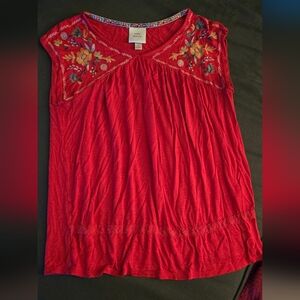 Knox Rose Sleeveless Embroidered Top